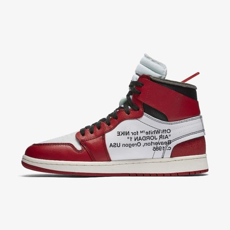 Aj1 off white red on sale